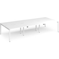 Click to view product details and reviews for Bench Desk 6 Person Rectangular Desks 3600mm White Tops With White Frames 1600mm Depth Adapt. Click to view product details and reviews for Bench Desk 6 Person Rectangular Desks 3600mm White Tops With White Frames 1600mm Depth Adapt.
