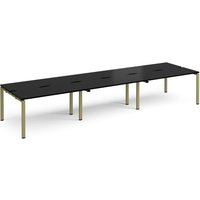 Click to view product details and reviews for Adapt Triple Back To Back Desks 4200mm X 1200mm Green Frame Black Top. Click to view product details and reviews for Adapt Triple Back To Back Desks 4200mm X 1200mm Green Frame Black Top.