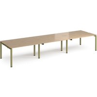 Click to view product details and reviews for Adapt Triple Back To Back Desks 4200mm X 1200mm Green Frame Kendal Oak Top. Click to view product details and reviews for Adapt Triple Back To Back Desks 4200mm X 1200mm Green Frame Kendal Oak Top.