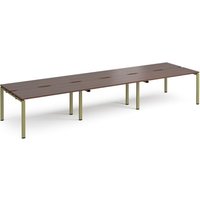 Click to view product details and reviews for Adapt Triple Back To Back Desks 4200mm X 1200mm Green Frame Walnut Top. Click to view product details and reviews for Adapt Triple Back To Back Desks 4200mm X 1200mm Green Frame Walnut Top.