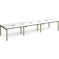 Click to view product details and reviews for Adapt Triple Back To Back Desks 4200mm X 1200mm Green Frame White Top Black Edge. Click to view product details and reviews for Adapt Triple Back To Back Desks 4200mm X 1200mm Green Frame White Top Black Edge.