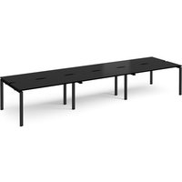 Click to view product details and reviews for Adapt Triple Back To Back Desks 4200mm X 1200mm Black Frame Black Top. Click to view product details and reviews for Adapt Triple Back To Back Desks 4200mm X 1200mm Black Frame Black Top.