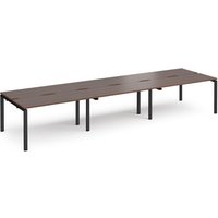 Click to view product details and reviews for Bench Desk 6 Person Rectangular Desks 4200mm Walnut Tops With Black Frames 1200mm Depth Adapt. Click to view product details and reviews for Bench Desk 6 Person Rectangular Desks 4200mm Walnut Tops With Black Frames 1200mm Depth Adapt.