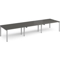 Click to view product details and reviews for Adapt Triple Back To Back Desks 4200mm X 1200mm Silver Frame Storm Grey Top. Click to view product details and reviews for Adapt Triple Back To Back Desks 4200mm X 1200mm Silver Frame Storm Grey Top.