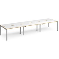 Click to view product details and reviews for Bench Desk 6 Person Rectangular Desks 4200mm White Oak Tops With Silver Frames 1200mm Depth Adapt. Click to view product details and reviews for Bench Desk 6 Person Rectangular Desks 4200mm White Oak Tops With Silver Frames 1200mm Depth Adapt.