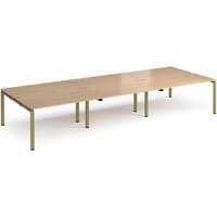 Click to view product details and reviews for Adapt Triple Back To Back Desks 4200mm X 1600mm Green Frame Beech Top. Click to view product details and reviews for Adapt Triple Back To Back Desks 4200mm X 1600mm Green Frame Beech Top.