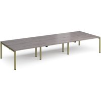 Click to view product details and reviews for Adapt Triple Back To Back Desks 4200mm X 1600mm Green Frame Grey Oak Top. Click to view product details and reviews for Adapt Triple Back To Back Desks 4200mm X 1600mm Green Frame Grey Oak Top.