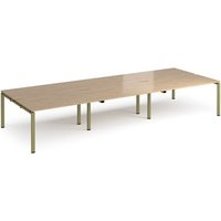 Click to view product details and reviews for Adapt Triple Back To Back Desks 4200mm X 1600mm Green Frame Kendal Oak Top. Click to view product details and reviews for Adapt Triple Back To Back Desks 4200mm X 1600mm Green Frame Kendal Oak Top.
