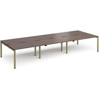 Click to view product details and reviews for Adapt Triple Back To Back Desks 4200mm X 1600mm Green Frame Walnut Top. Click to view product details and reviews for Adapt Triple Back To Back Desks 4200mm X 1600mm Green Frame Walnut Top.