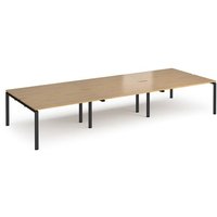 Click to view product details and reviews for Bench Desk 6 Person Rectangular Desks 4200mm Oak Tops With Black Frames 1600mm Depth Adapt. Click to view product details and reviews for Bench Desk 6 Person Rectangular Desks 4200mm Oak Tops With Black Frames 1600mm Depth Adapt.