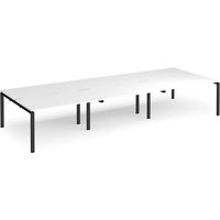 Click to view product details and reviews for Bench Desk 6 Person Rectangular Desks 4200mm White Tops With Black Frames 1600mm Depth Adapt. Click to view product details and reviews for Bench Desk 6 Person Rectangular Desks 4200mm White Tops With Black Frames 1600mm Depth Adapt.