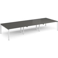 Click to view product details and reviews for Adapt Triple Back To Back Desks 4200mm X 1600mm White Frame Storm Grey Top. Click to view product details and reviews for Adapt Triple Back To Back Desks 4200mm X 1600mm White Frame Storm Grey Top.