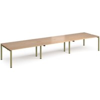 Click to view product details and reviews for Adapt Triple Back To Back Desks 4800mm X 1200mm Green Frame Beech Top. Click to view product details and reviews for Adapt Triple Back To Back Desks 4800mm X 1200mm Green Frame Beech Top.
