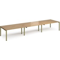 Click to view product details and reviews for Adapt Triple Back To Back Desks 4800mm X 1200mm Green Frame Oak Top. Click to view product details and reviews for Adapt Triple Back To Back Desks 4800mm X 1200mm Green Frame Oak Top.