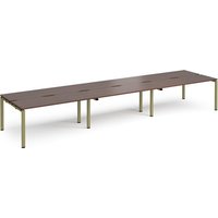 Click to view product details and reviews for Adapt Triple Back To Back Desks 4800mm X 1200mm Green Frame Walnut Top. Click to view product details and reviews for Adapt Triple Back To Back Desks 4800mm X 1200mm Green Frame Walnut Top.