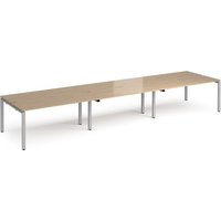 Click to view product details and reviews for Adapt Triple Back To Back Desks 4800mm X 1200mm Silver Frame Kendal Oak Top. Click to view product details and reviews for Adapt Triple Back To Back Desks 4800mm X 1200mm Silver Frame Kendal Oak Top.