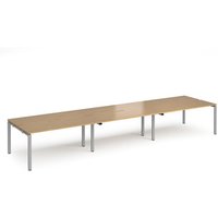 Click to view product details and reviews for Bench Desk 6 Person Rectangular Desks 4800mm Oak Tops With Silver Frames 1200mm Depth Adapt. Click to view product details and reviews for Bench Desk 6 Person Rectangular Desks 4800mm Oak Tops With Silver Frames 1200mm Depth Adapt.