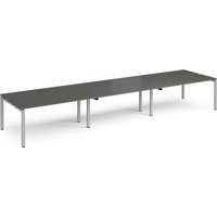 Click to view product details and reviews for Adapt Triple Back To Back Desks 4800mm X 1200mm Silver Frame Storm Grey Top. Click to view product details and reviews for Adapt Triple Back To Back Desks 4800mm X 1200mm Silver Frame Storm Grey Top.