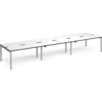 Click to view product details and reviews for Adapt Triple Back To Back Desks 4800mm X 1200mm Silver Frame White Top Black Edge. Click to view product details and reviews for Adapt Triple Back To Back Desks 4800mm X 1200mm Silver Frame White Top Black Edge.