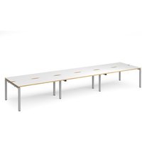 Click to view product details and reviews for Bench Desk 6 Person Rectangular Desks 4800mm White Oak Tops With Silver Frames 1200mm Depth Adapt. Click to view product details and reviews for Bench Desk 6 Person Rectangular Desks 4800mm White Oak Tops With Silver Frames 1200mm Depth Adapt.