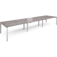 Click to view product details and reviews for Adapt Triple Back To Back Desks 4800mm X 1200mm White Frame Grey Oak Top. Click to view product details and reviews for Adapt Triple Back To Back Desks 4800mm X 1200mm White Frame Grey Oak Top.