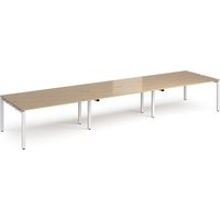 Click to view product details and reviews for Adapt Triple Back To Back Desks 4800mm X 1200mm White Frame Kendal Oak Top. Click to view product details and reviews for Adapt Triple Back To Back Desks 4800mm X 1200mm White Frame Kendal Oak Top.