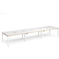 Click to view product details and reviews for Bench Desk 6 Person Rectangular Desks 4800mm White Oak Tops With White Frames 1200mm Depth Adapt. Click to view product details and reviews for Bench Desk 6 Person Rectangular Desks 4800mm White Oak Tops With White Frames 1200mm Depth Adapt.