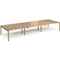 Click to view product details and reviews for Adapt Triple Back To Back Desks 4800mm X 1600mm Green Frame Oak Top. Click to view product details and reviews for Adapt Triple Back To Back Desks 4800mm X 1600mm Green Frame Oak Top.