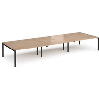 Click to view product details and reviews for Bench Desk 6 Person Rectangular Desks 4800mm Beech Tops With Black Frames 1600mm Depth Adapt. Click to view product details and reviews for Bench Desk 6 Person Rectangular Desks 4800mm Beech Tops With Black Frames 1600mm Depth Adapt.