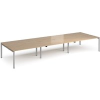 Click to view product details and reviews for Adapt Triple Back To Back Desks 4800mm X 1600mm Silver Frame Kendal Oak Top. Click to view product details and reviews for Adapt Triple Back To Back Desks 4800mm X 1600mm Silver Frame Kendal Oak Top.