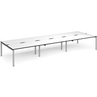 Click to view product details and reviews for Adapt Triple Back To Back Desks 4800mm X 1600mm Silver Frame White Top Black Edge. Click to view product details and reviews for Adapt Triple Back To Back Desks 4800mm X 1600mm Silver Frame White Top Black Edge.