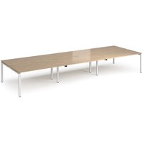 Click to view product details and reviews for Adapt Triple Back To Back Desks 4800mm X 1600mm White Frame Kendal Oak Top. Click to view product details and reviews for Adapt Triple Back To Back Desks 4800mm X 1600mm White Frame Kendal Oak Top.