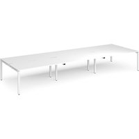 Click to view product details and reviews for Bench Desk 6 Person Rectangular Desks 4800mm White Tops With White Frames 1600mm Depth Adapt. Click to view product details and reviews for Bench Desk 6 Person Rectangular Desks 4800mm White Tops With White Frames 1600mm Depth Adapt.