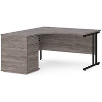 Click to view product details and reviews for Office Desk Left Hand Corner Desk 1400mm With Pedestal Grey Oak Top With Black Cantilever Frame Maestro 25 Ebk14lgo. Click to view product details and reviews for Office Desk Left Hand Corner Desk 1400mm With Pedestal Grey Oak Top With Black Cantilever Frame Maestro 25 Ebk14lgo.