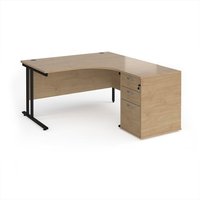 Click to view product details and reviews for Maestro 25 Right Hand Ergonomic Desk 1400mm With Black Cantilever Frame And Desk High Pedestal Kendal Oak. Click to view product details and reviews for Maestro 25 Right Hand Ergonomic Desk 1400mm With Black Cantilever Frame And Desk High Pedestal Kendal Oak.