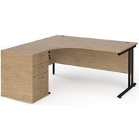 Click to view product details and reviews for Maestro 25 Left Hand Ergonomic Desk 1600mm With Black Cantilever Frame And Desk High Pedestal Kendal Oak. Click to view product details and reviews for Maestro 25 Left Hand Ergonomic Desk 1600mm With Black Cantilever Frame And Desk High Pedestal Kendal Oak.