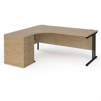 Click to view product details and reviews for Maestro 25 Left Hand Ergonomic Desk 1800mm With Black Cantilever Frame And Desk High Pedestal Kendal Oak. Click to view product details and reviews for Maestro 25 Left Hand Ergonomic Desk 1800mm With Black Cantilever Frame And Desk High Pedestal Kendal Oak.