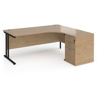 Click to view product details and reviews for Maestro 25 Right Hand Ergonomic Desk 1800mm With Black Cantilever Frame And Desk High Pedestal Kendal Oak. Click to view product details and reviews for Maestro 25 Right Hand Ergonomic Desk 1800mm With Black Cantilever Frame And Desk High Pedestal Kendal Oak.