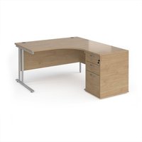 Click to view product details and reviews for Maestro 25 Right Hand Ergonomic Desk 1400mm With Silver Cantilever Frame And Desk High Pedestal Kendal Oak. Click to view product details and reviews for Maestro 25 Right Hand Ergonomic Desk 1400mm With Silver Cantilever Frame And Desk High Pedestal Kendal Oak.