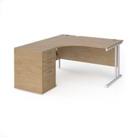 Click to view product details and reviews for Maestro 25 Left Hand Ergonomic Desk 1400mm With White Cantilever Frame And Desk High Pedestal Kendal Oak. Click to view product details and reviews for Maestro 25 Left Hand Ergonomic Desk 1400mm With White Cantilever Frame And Desk High Pedestal Kendal Oak.