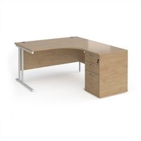 Click to view product details and reviews for Maestro 25 Right Hand Ergonomic Desk 1400mm With White Cantilever Frame And Desk High Pedestal Kendal Oak. Click to view product details and reviews for Maestro 25 Right Hand Ergonomic Desk 1400mm With White Cantilever Frame And Desk High Pedestal Kendal Oak.