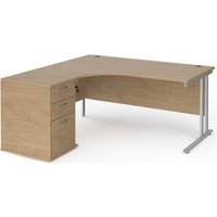 Click to view product details and reviews for Maestro 25 Left Hand Ergonomic Desk 1600mm With White Cantilever Frame And Desk High Pedestal Kendal Oak. Click to view product details and reviews for Maestro 25 Left Hand Ergonomic Desk 1600mm With White Cantilever Frame And Desk High Pedestal Kendal Oak.