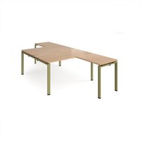 Click to view product details and reviews for Adapt Back To Back Desks 1400mm X 1600mm With 800mm Return Desks Green Frame Beech Top. Click to view product details and reviews for Adapt Back To Back Desks 1400mm X 1600mm With 800mm Return Desks Green Frame Beech Top.