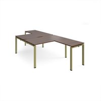 Click to view product details and reviews for Adapt Back To Back Desks 1400mm X 1600mm With 800mm Return Desks Green Frame Walnut Top. Click to view product details and reviews for Adapt Back To Back Desks 1400mm X 1600mm With 800mm Return Desks Green Frame Walnut Top.