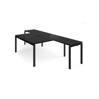Click to view product details and reviews for Adapt Back To Back Desks 1400mm X 1600mm With 800mm Return Desks Black Frame Black Top. Click to view product details and reviews for Adapt Back To Back Desks 1400mm X 1600mm With 800mm Return Desks Black Frame Black Top.