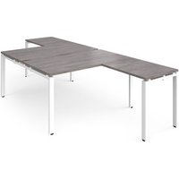 Click to view product details and reviews for Adapt Back To Back Desks 1400mm X 1600mm With 800mm Return Desks White Frame Grey Oak Top. Click to view product details and reviews for Adapt Back To Back Desks 1400mm X 1600mm With 800mm Return Desks White Frame Grey Oak Top.