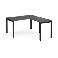 Click to view product details and reviews for Adapt Desk 1400mm X 800mm With 800mm Return Desk Black Frame Storm Grey Top. Click to view product details and reviews for Adapt Desk 1400mm X 800mm With 800mm Return Desk Black Frame Storm Grey Top.