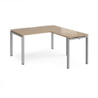 Click to view product details and reviews for Adapt Desk 1400mm X 800mm With 800mm Return Desk Silver Frame Kendal Oak Top. Click to view product details and reviews for Adapt Desk 1400mm X 800mm With 800mm Return Desk Silver Frame Kendal Oak Top.