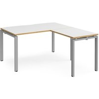 Click to view product details and reviews for Bench Desk Add On Return Desk 1400mm White Oak Tops With Silver Frames Adapt. Click to view product details and reviews for Bench Desk Add On Return Desk 1400mm White Oak Tops With Silver Frames Adapt.