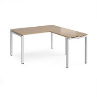 Click to view product details and reviews for Adapt Desk 1400mm X 800mm With 800mm Return Desk White Frame Kendal Oak Top. Click to view product details and reviews for Adapt Desk 1400mm X 800mm With 800mm Return Desk White Frame Kendal Oak Top.